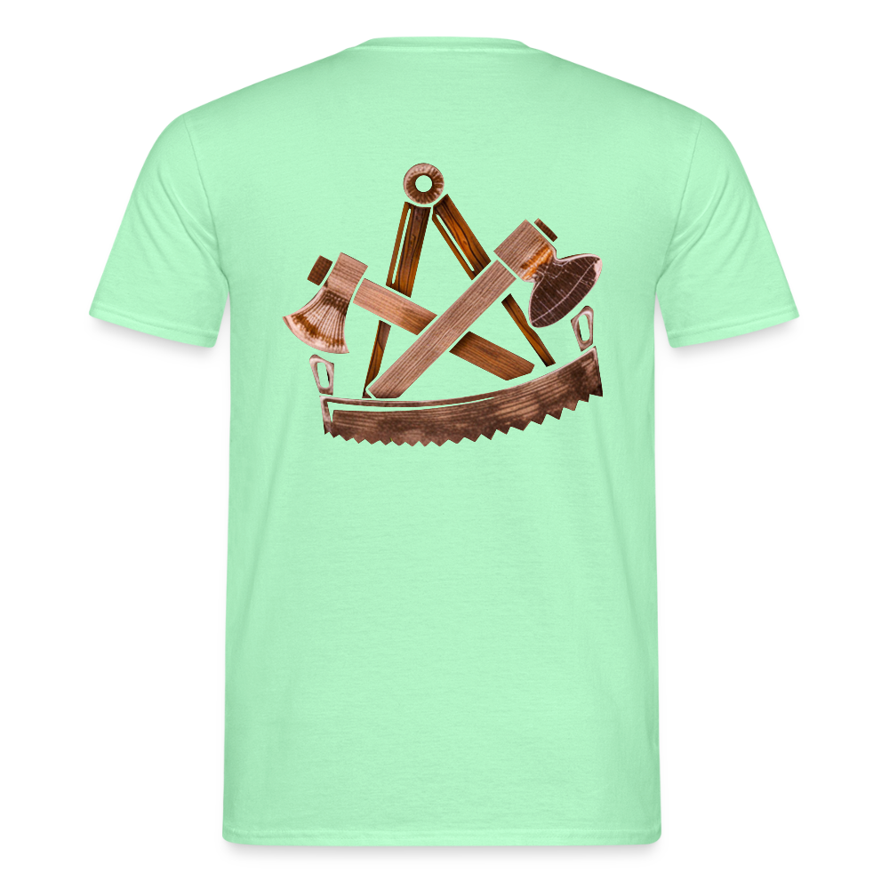 Unisex T-Shirt "Zimmermann" (beidseitig bedruckt) - Mintgrün