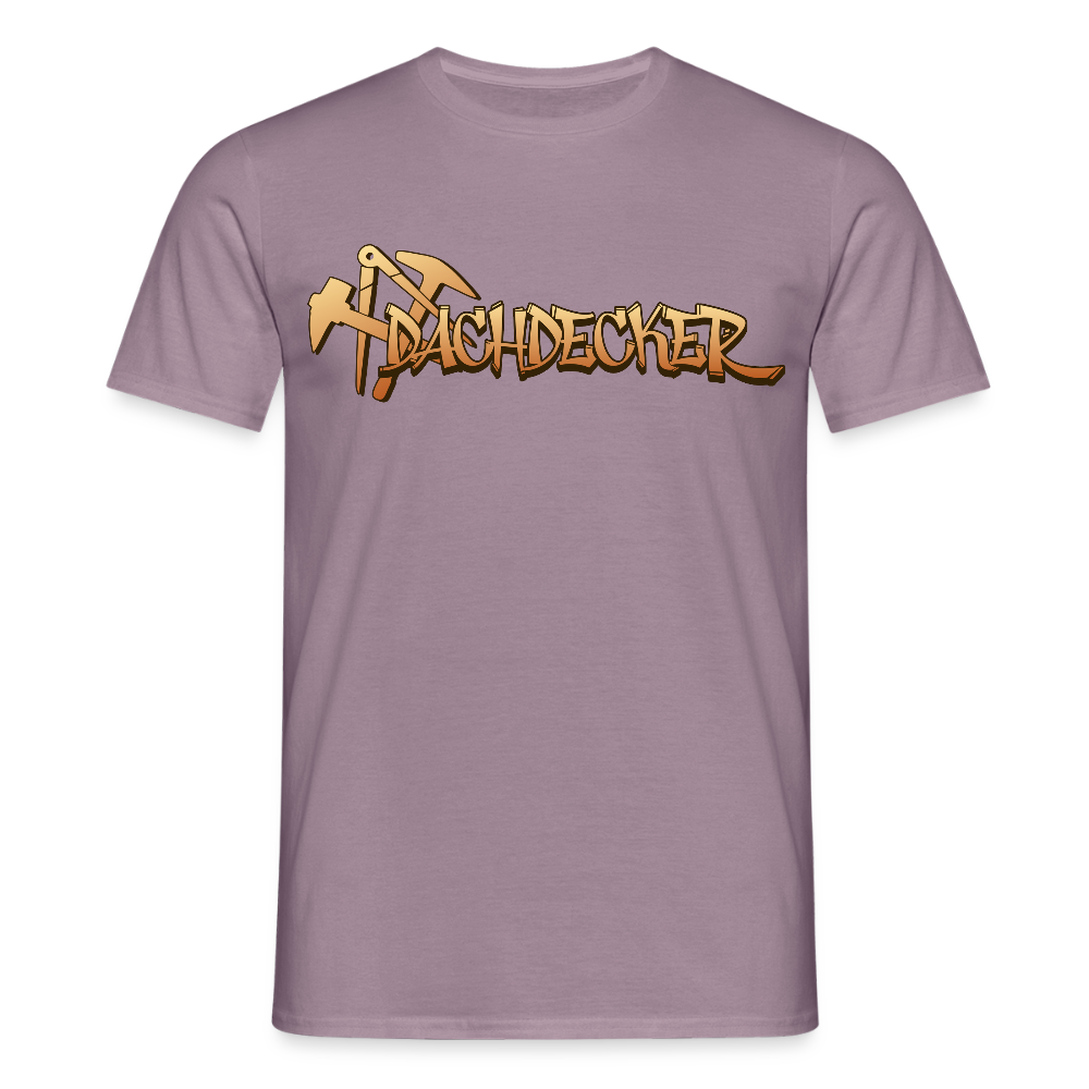 Unisex T-Shirt "Dachdecker" - Lilagrau