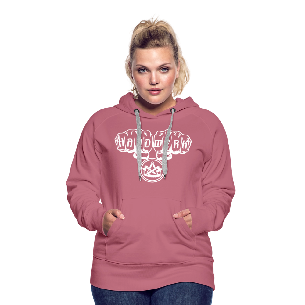 Frauen Premium Hoodie "Zimmermann" - Malve