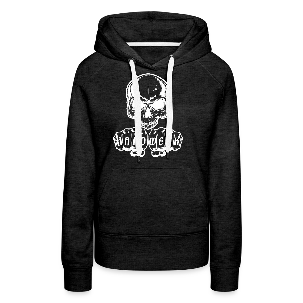 Frauen Premium Hoodie "Skull-Handwerk" - Anthrazit