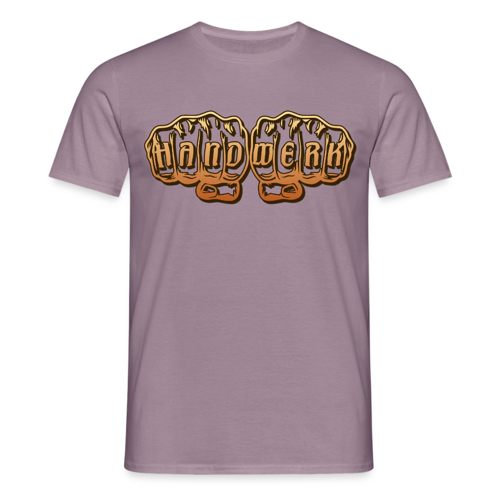 Unisex T-Shirt "Handwerk" Lilagrau Männer T-Shirt