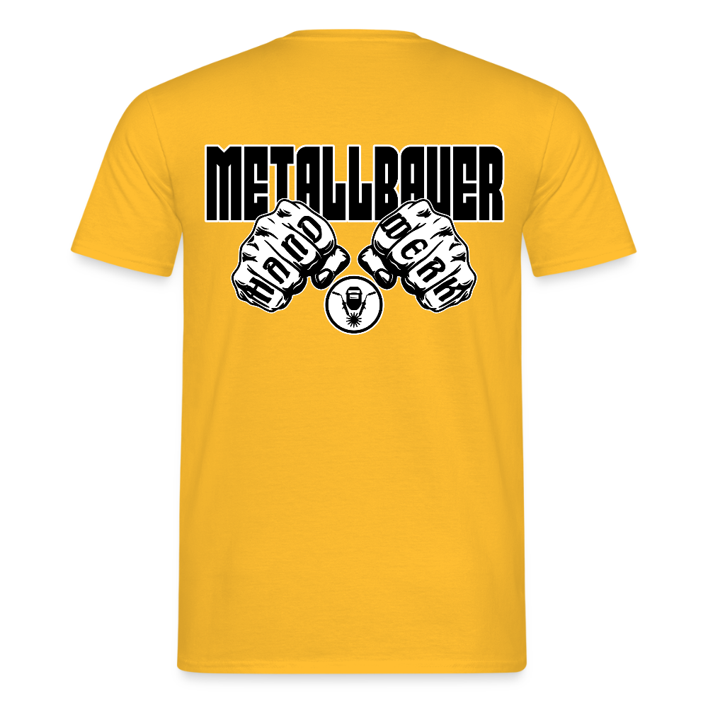 Unisex T-Shirt "Metallbauer" - Gelb