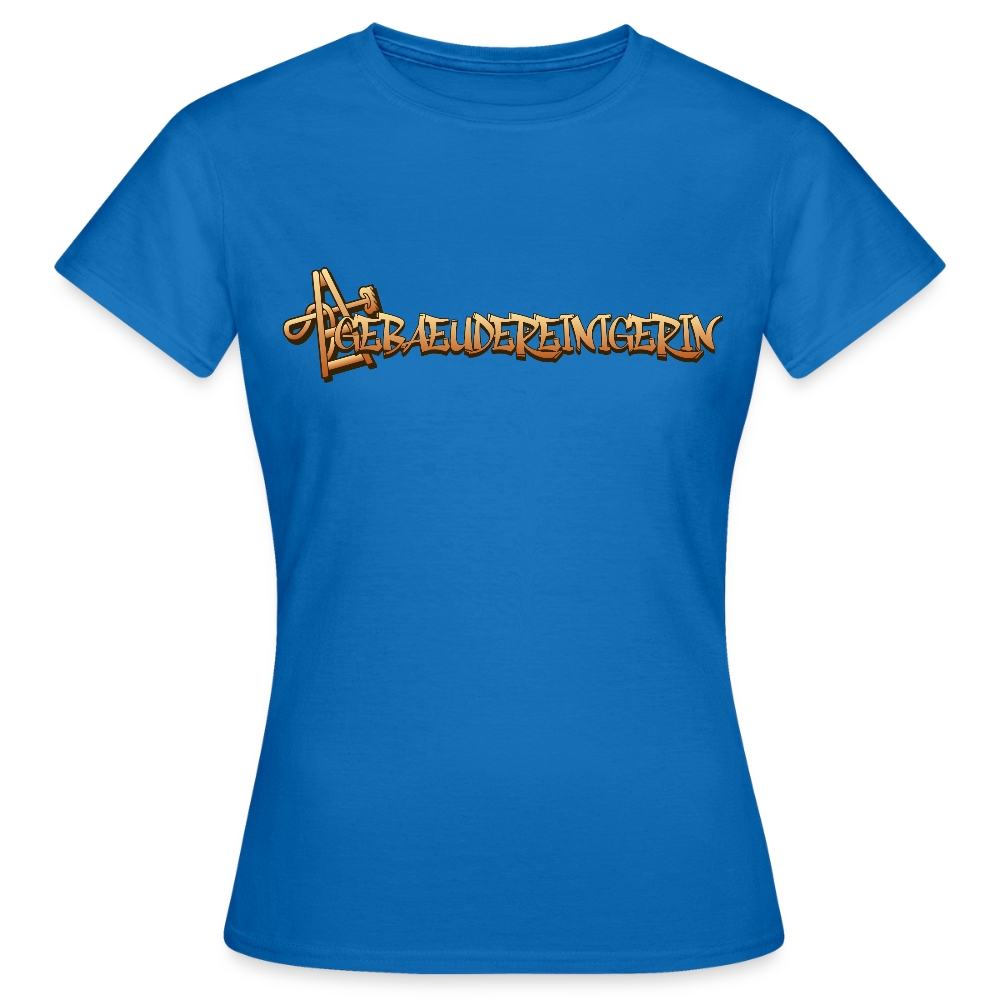 Frauen T-Shirt "Gebäudereinigerin" - Royalblau