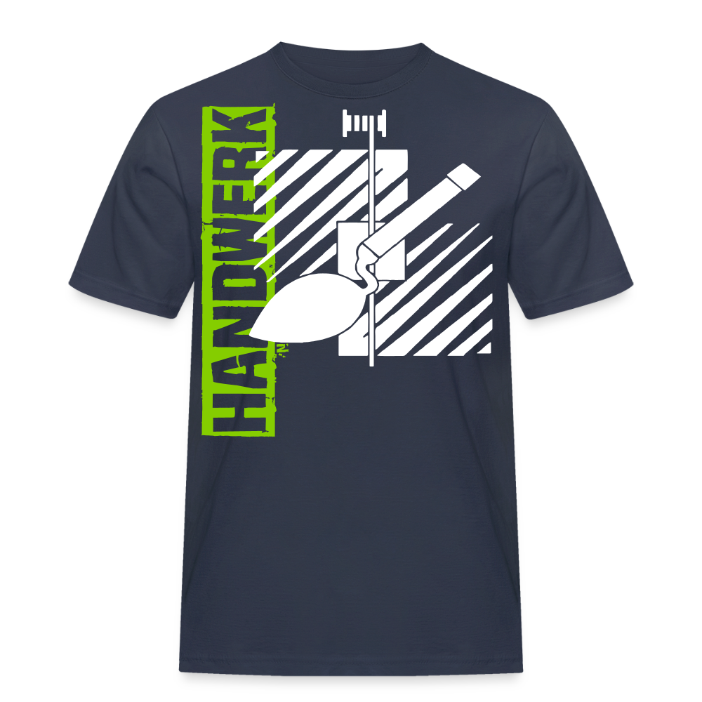Unisex Workwear T-Shirt "Fliesenleger" - Navy