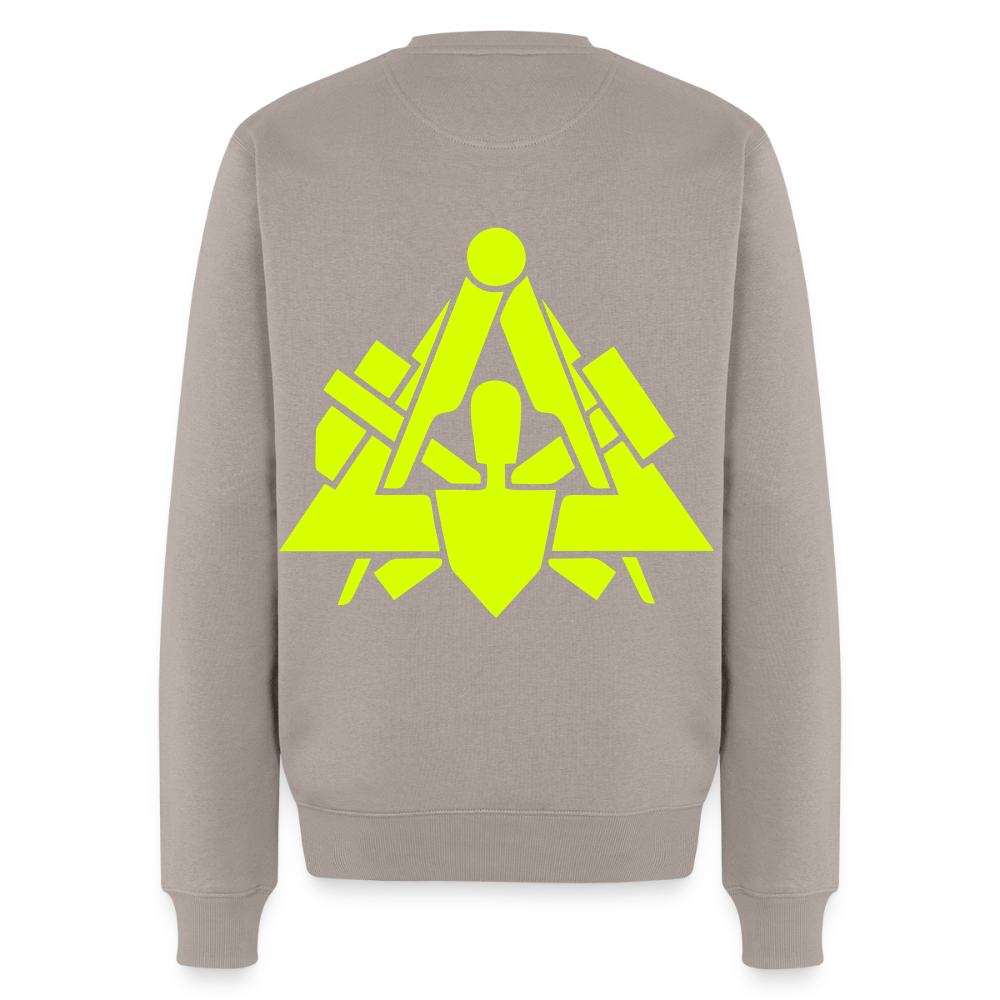 Unisex Premium Pullover "Maurer" neongelb Männer Premium Pullover