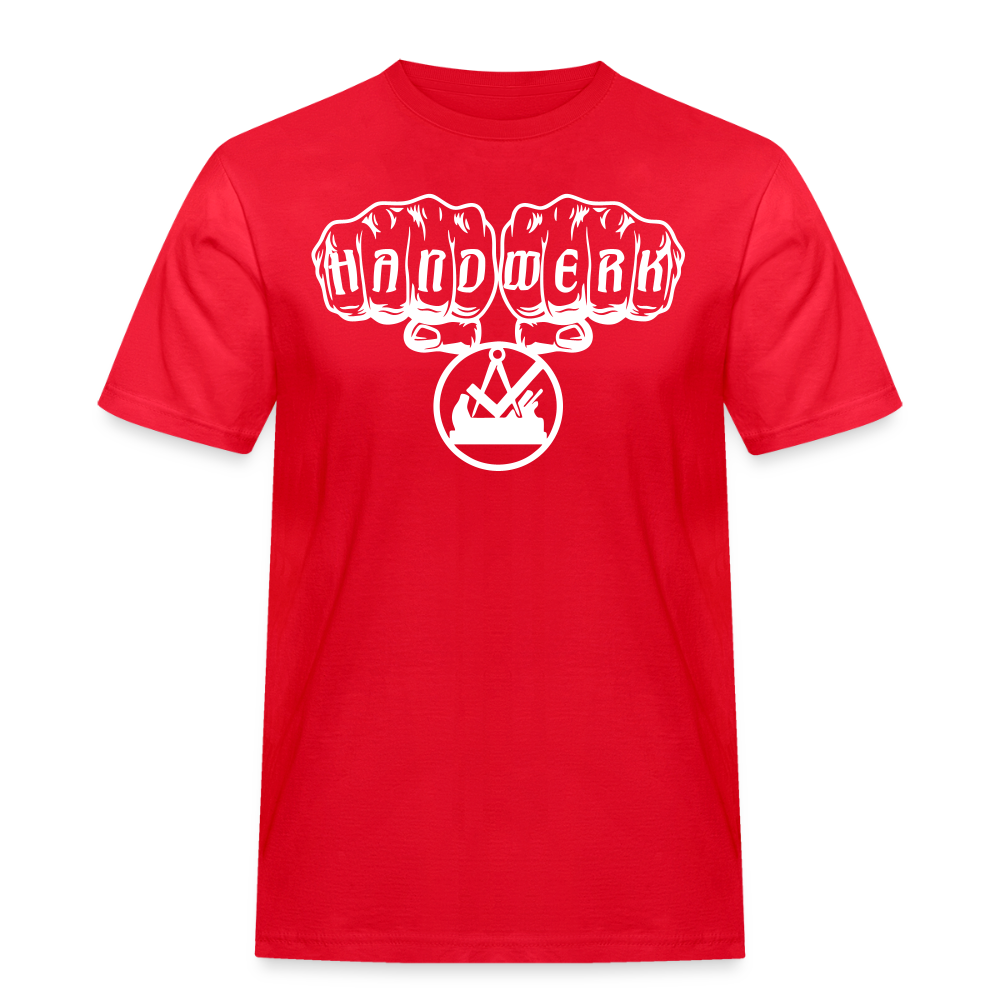 Männer Workwear T-Shirt "Schreiner/Tischler" - Rot