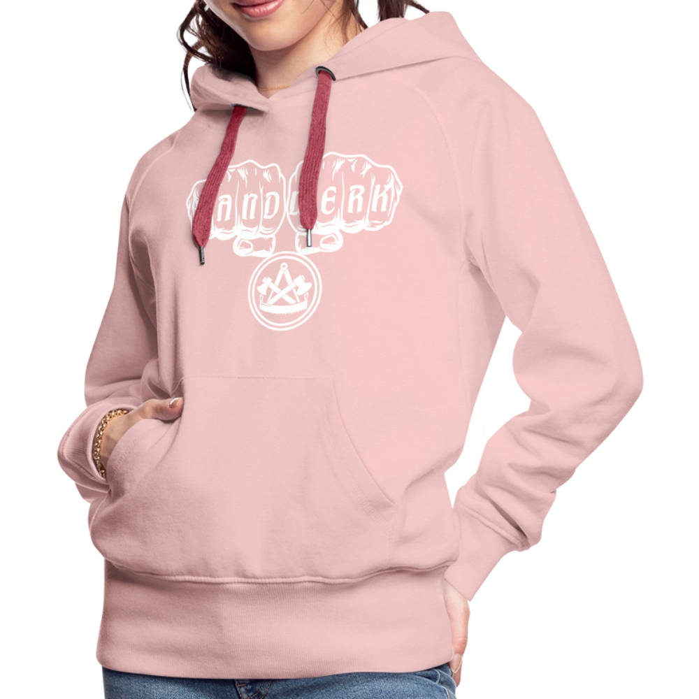 Frauen Premium Hoodie "Zimmermann" - Kristallrosa