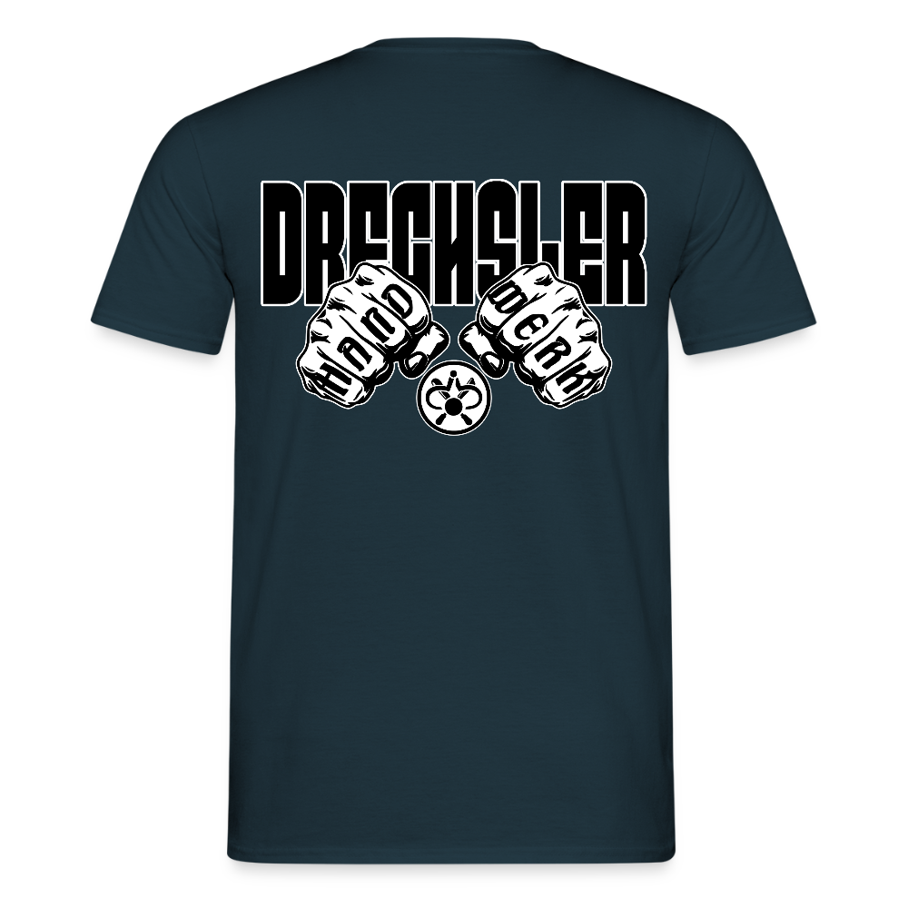 Unisex T-Shirt "Drechsler" (beidseitig bedruckt) - Navy