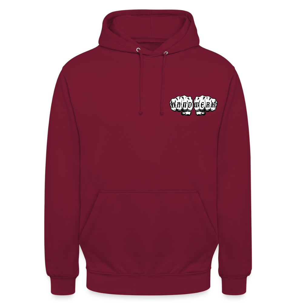 Unisex Hoodie "Drechsler" (beidseitig bedruckt) - Bordeaux