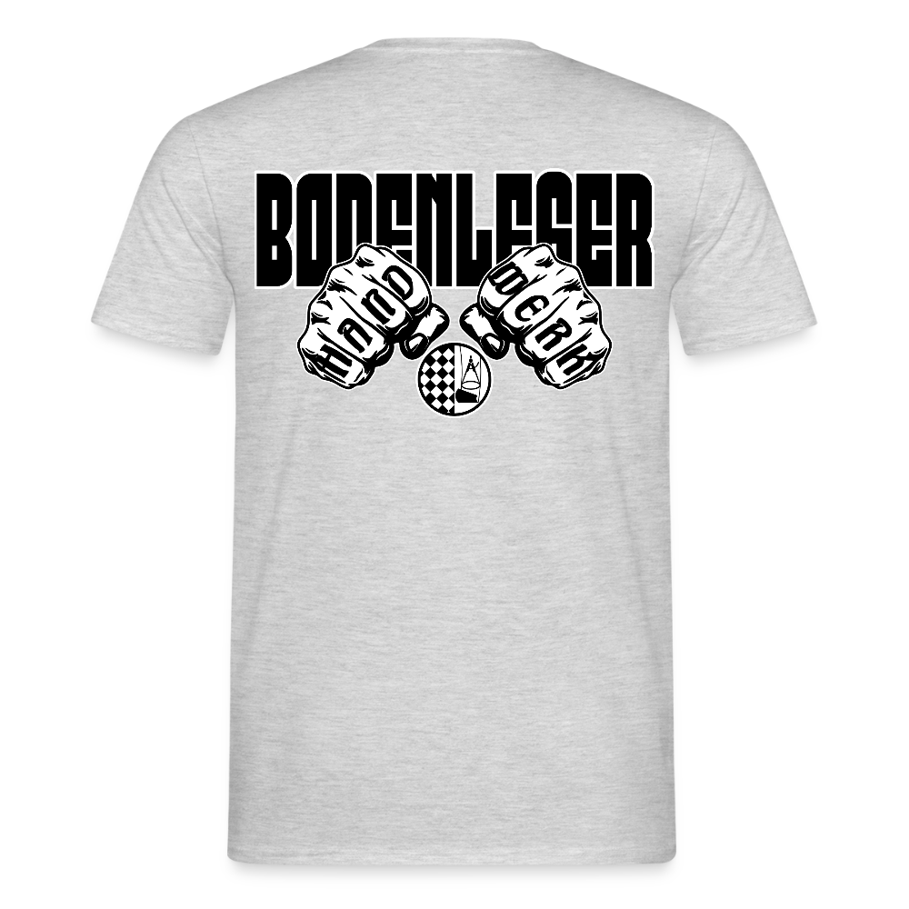 Unisex T-Shirt "Bodenleger" - Grau meliert