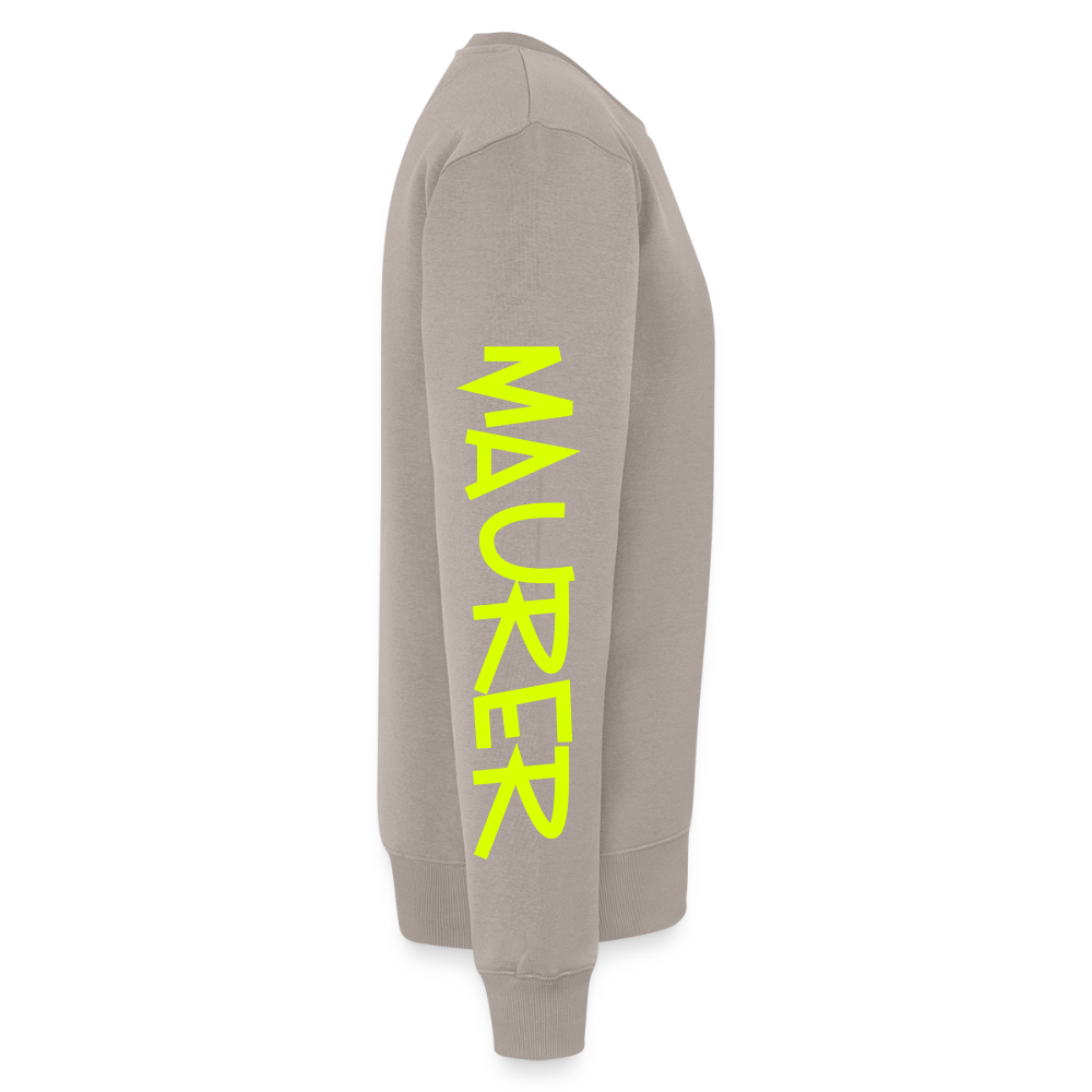 Unisex Premium Pullover "Maurer" neongelb Männer Premium Pullover