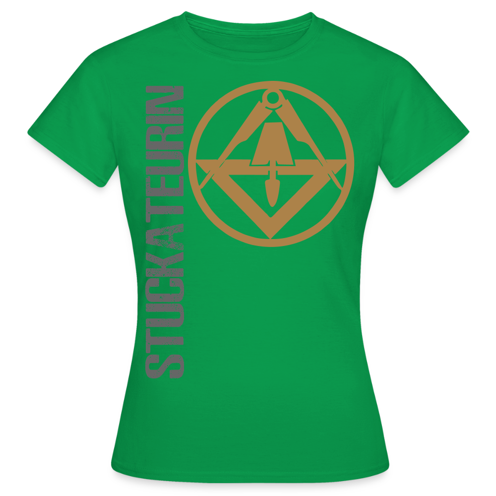 Frauen T-Shirt "Stuckateurin" - Kelly Green