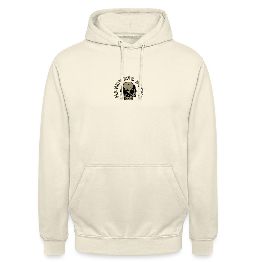 Unisex Hoodie "Handwerk-Rockt" (beidseitig bedruckt) - Vanille-Milchshake