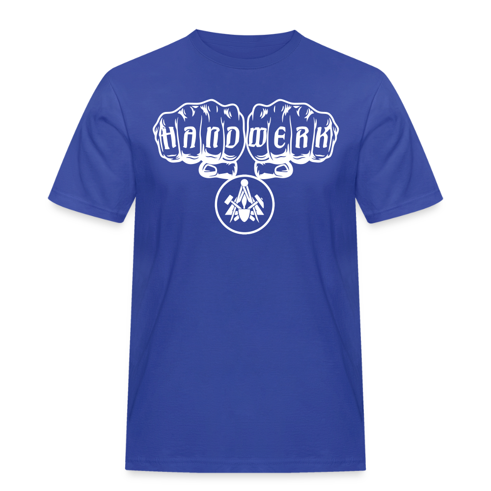 Männer Workwear T-Shirt "Maurer" Royalblau Männer Workwear T-Shirt
