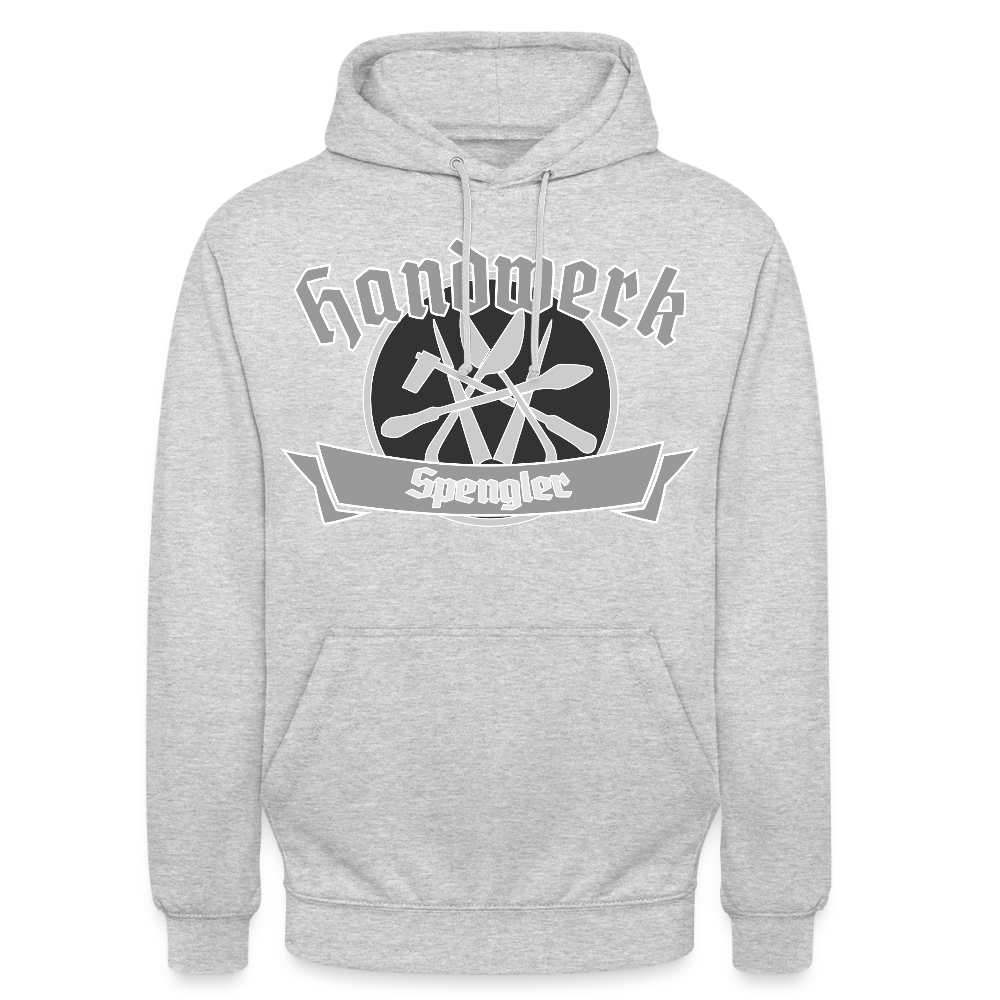 Unisex Hoodie "Spengler" - Hellgrau meliert