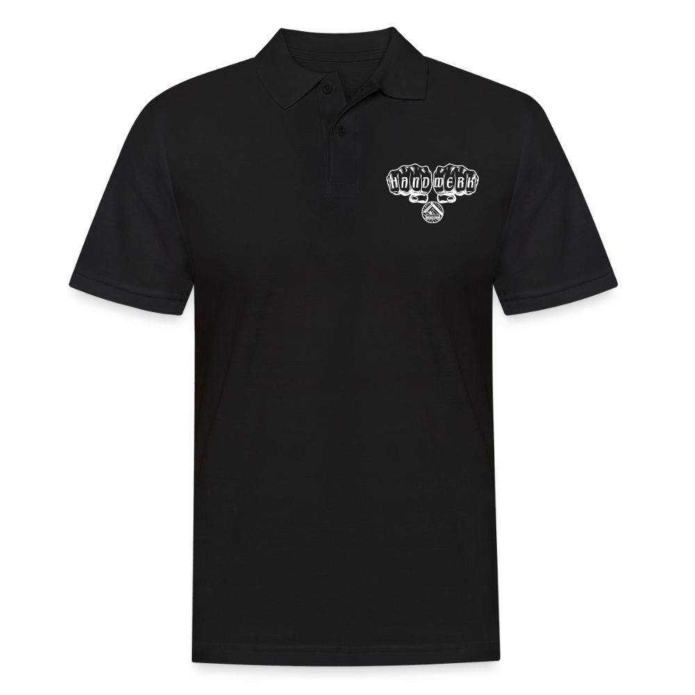 Männer Poloshirt "Parkettleger" - Schwarz