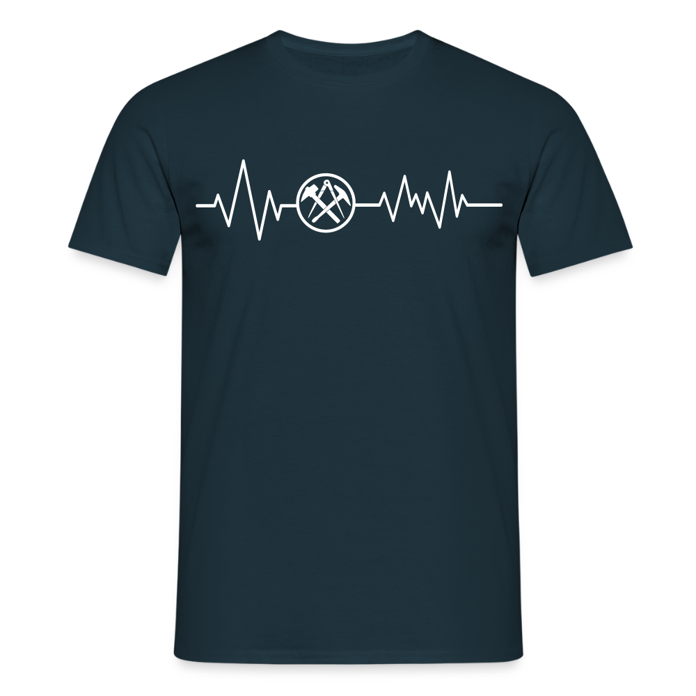 Unisex T-Shirt "Dachdecker" Navy Männer T-Shirt