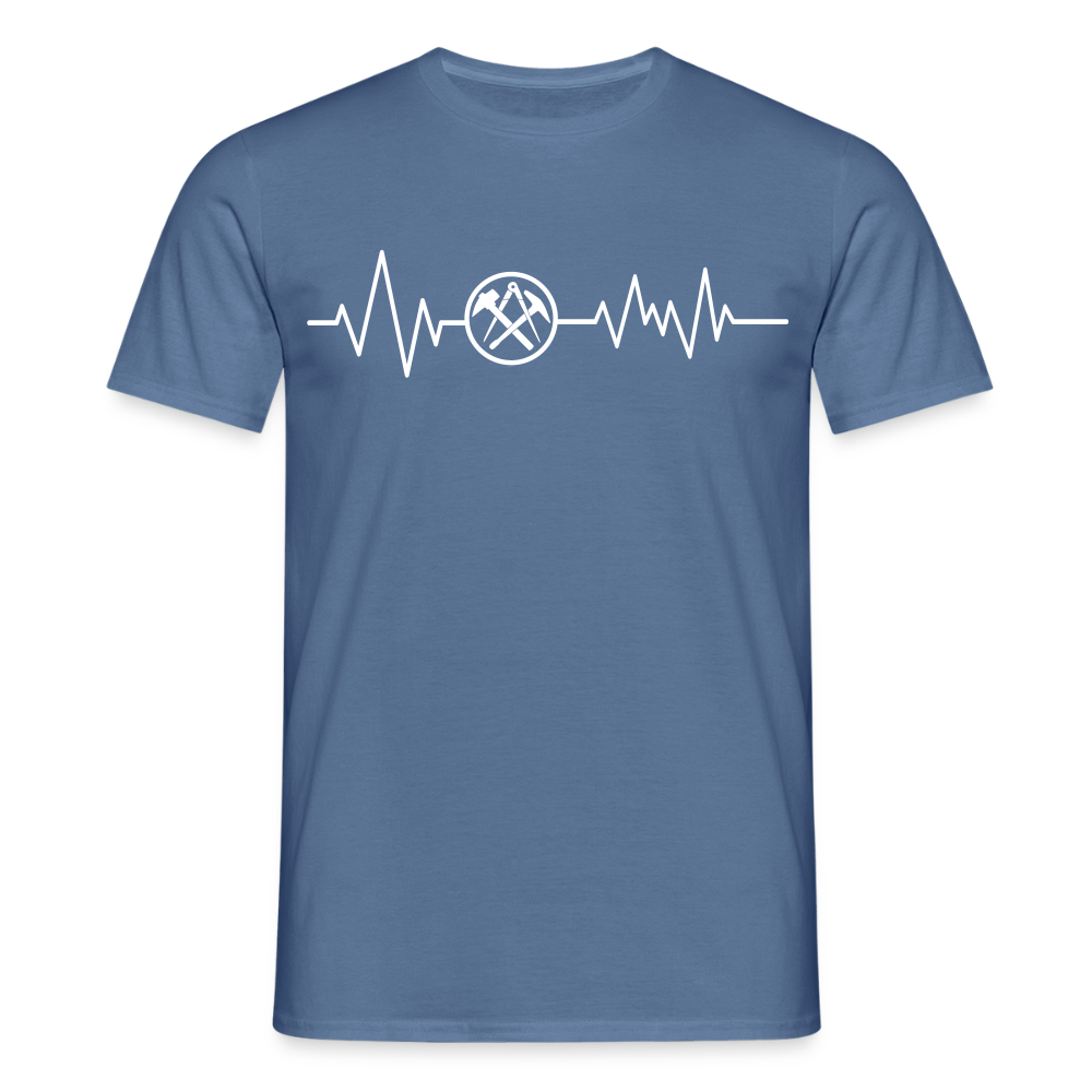 Unisex T-Shirt "Dachdecker" Taubenblau Männer T-Shirt