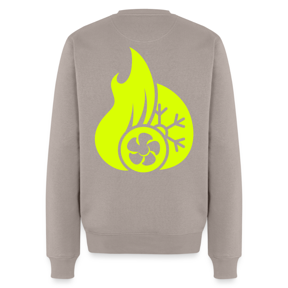 Unisex Premium Pullover "Klimatechniker" neongelb Männer Premium Pullover