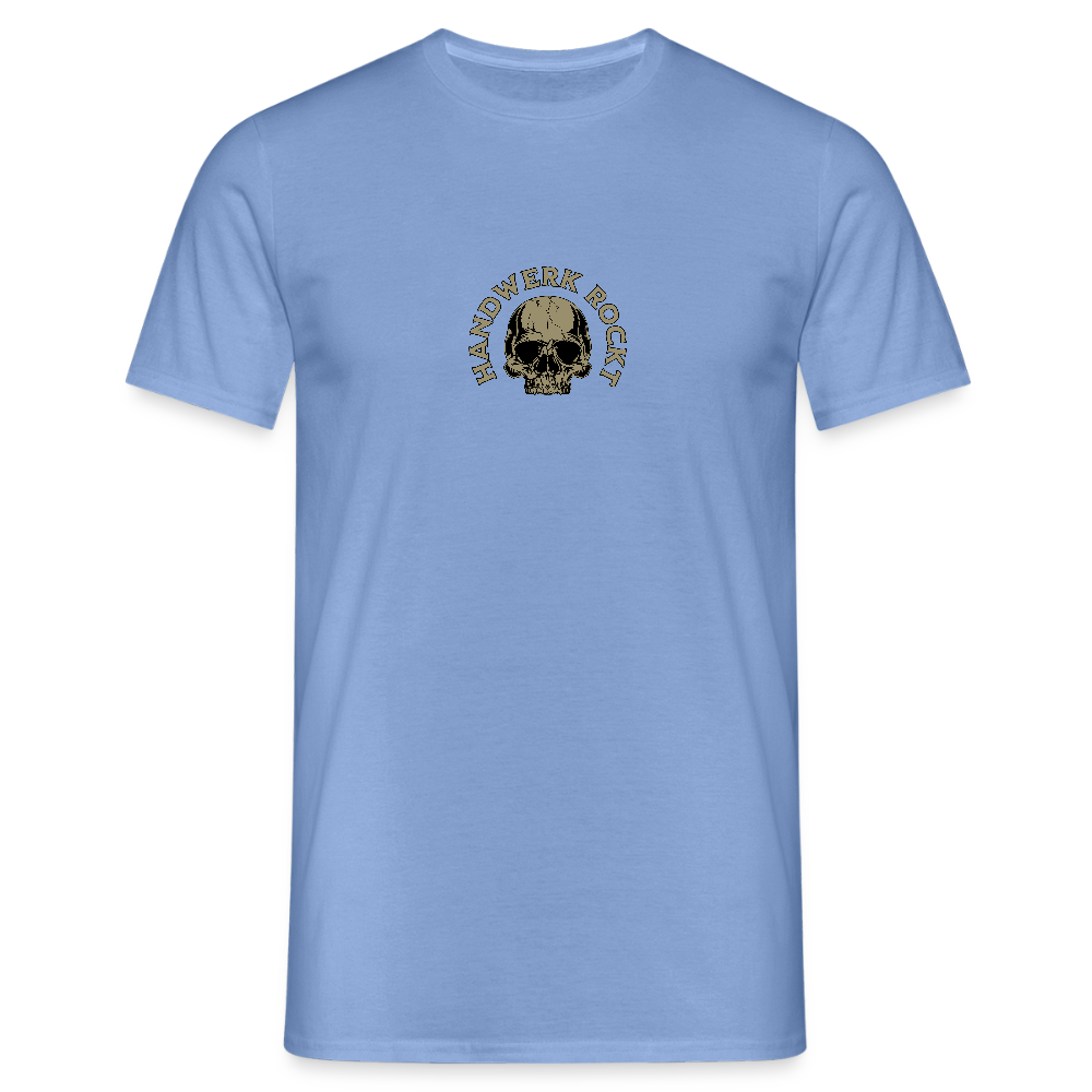 Unisex T-Shirt "Handwerk-Rockt" (beidseitig bedruckt) - carolina blue