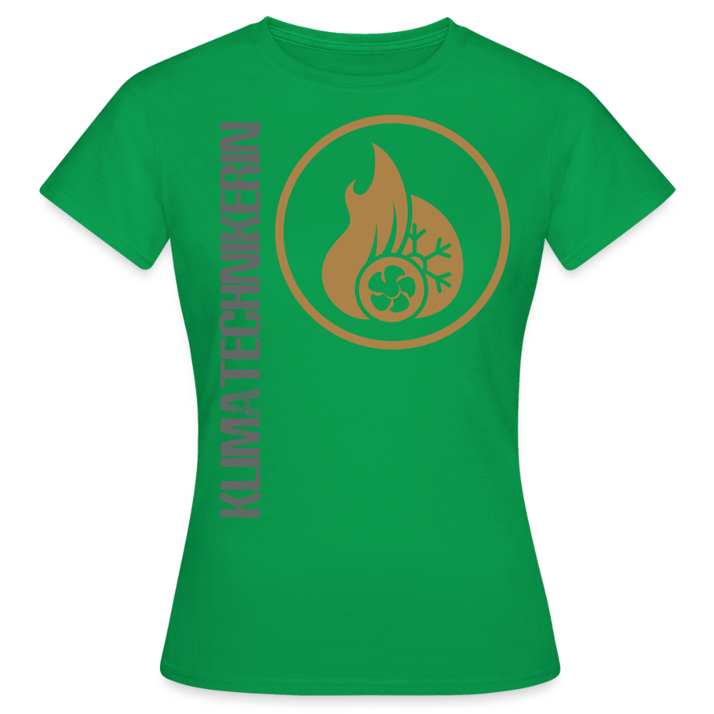 Frauen T-Shirt "Klimatechnikerin" Kelly Green Frauen T-Shirt