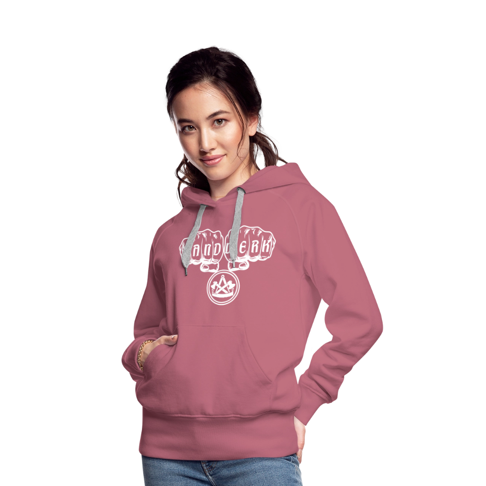Frauen Premium Hoodie "Zimmermann" - Malve