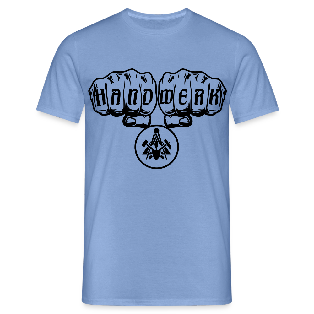 Unisex Maurer T-Shirt von Spreadconnect, bequemes Männer T-Shirt mit Maurer-Design, weiche Baumwollqualität, frontales Motiv.