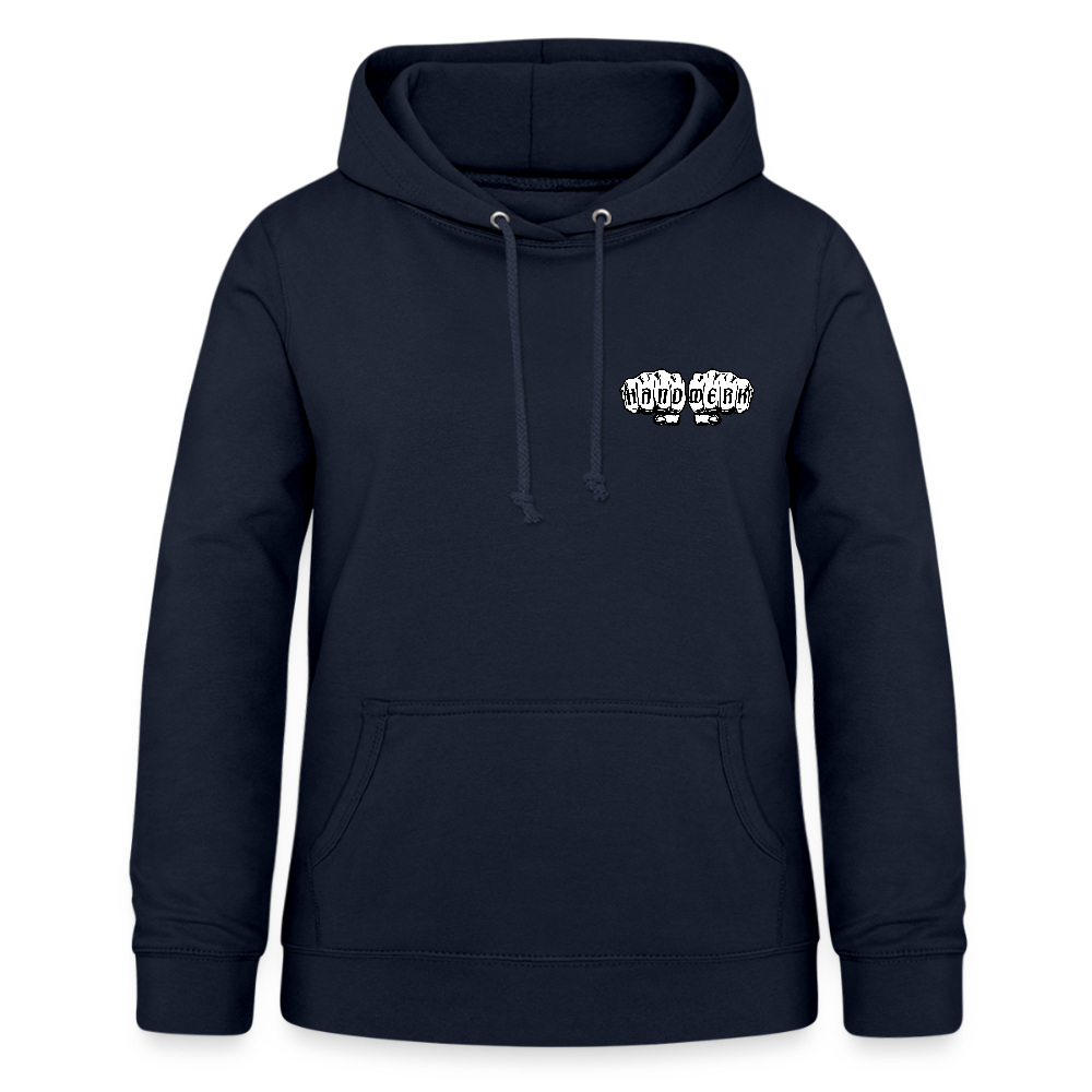 Frauen Hoodie "Metallbauerin" (beidseitig beruckt) - Navy