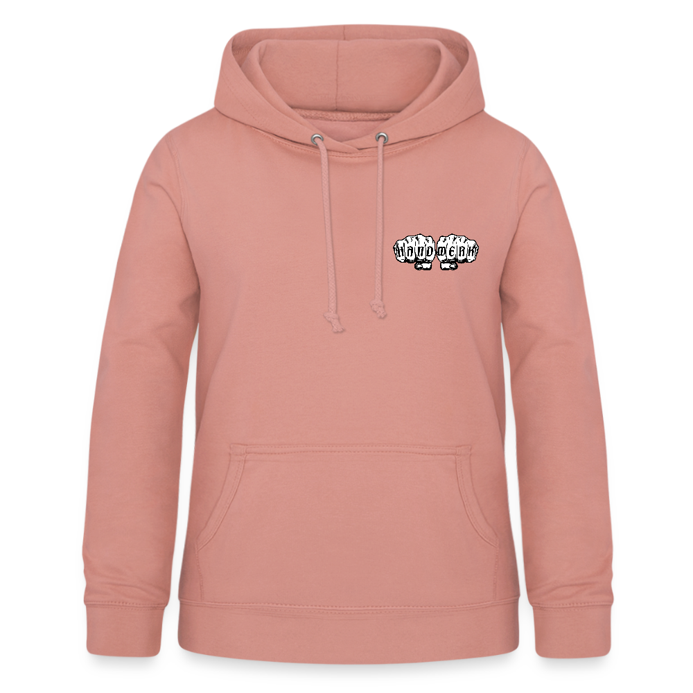 Frauen Hoodie "Metallbauerin" (beidseitig beruckt) - Altrosa