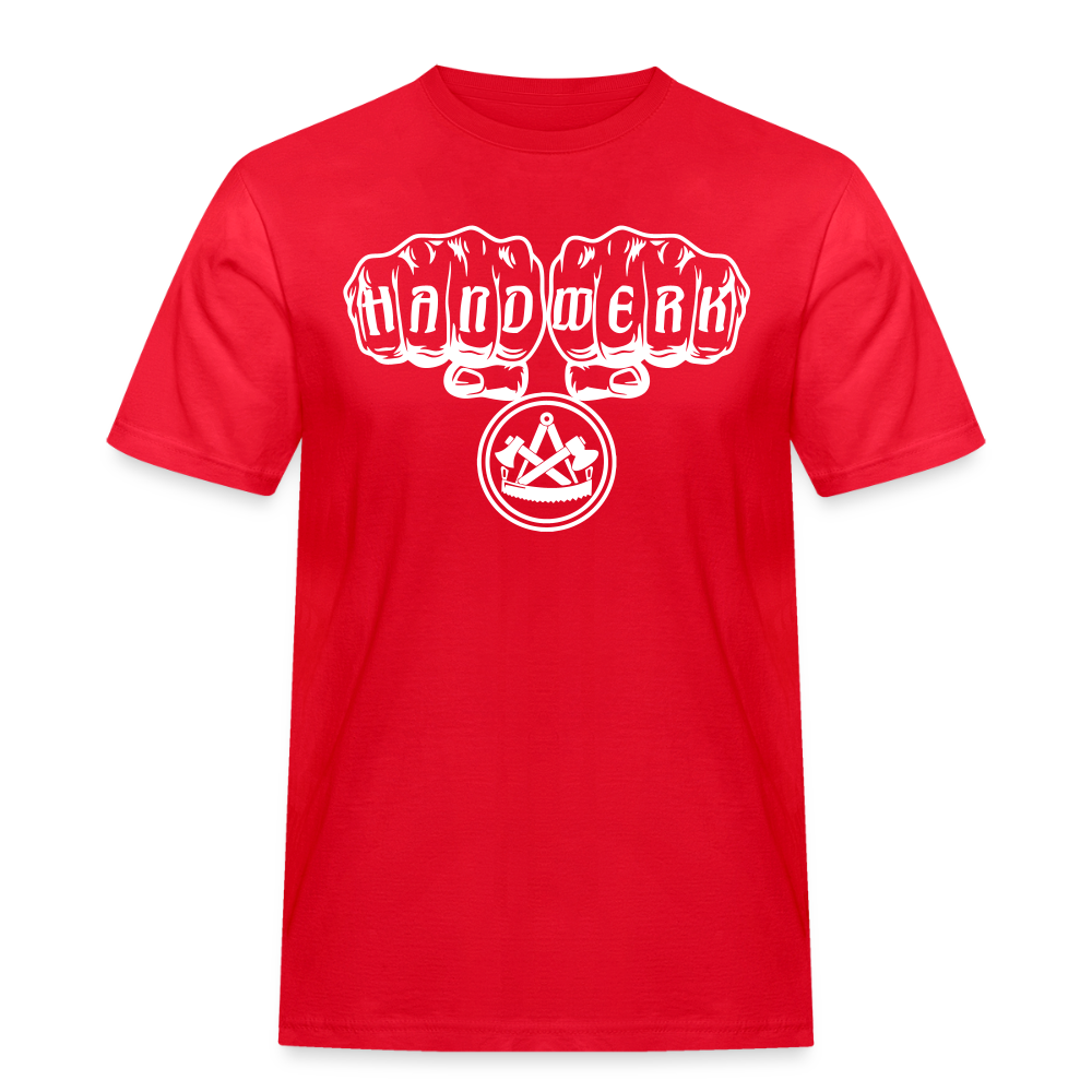 Männer Workwear T-Shirt "Zimmermann" - Rot