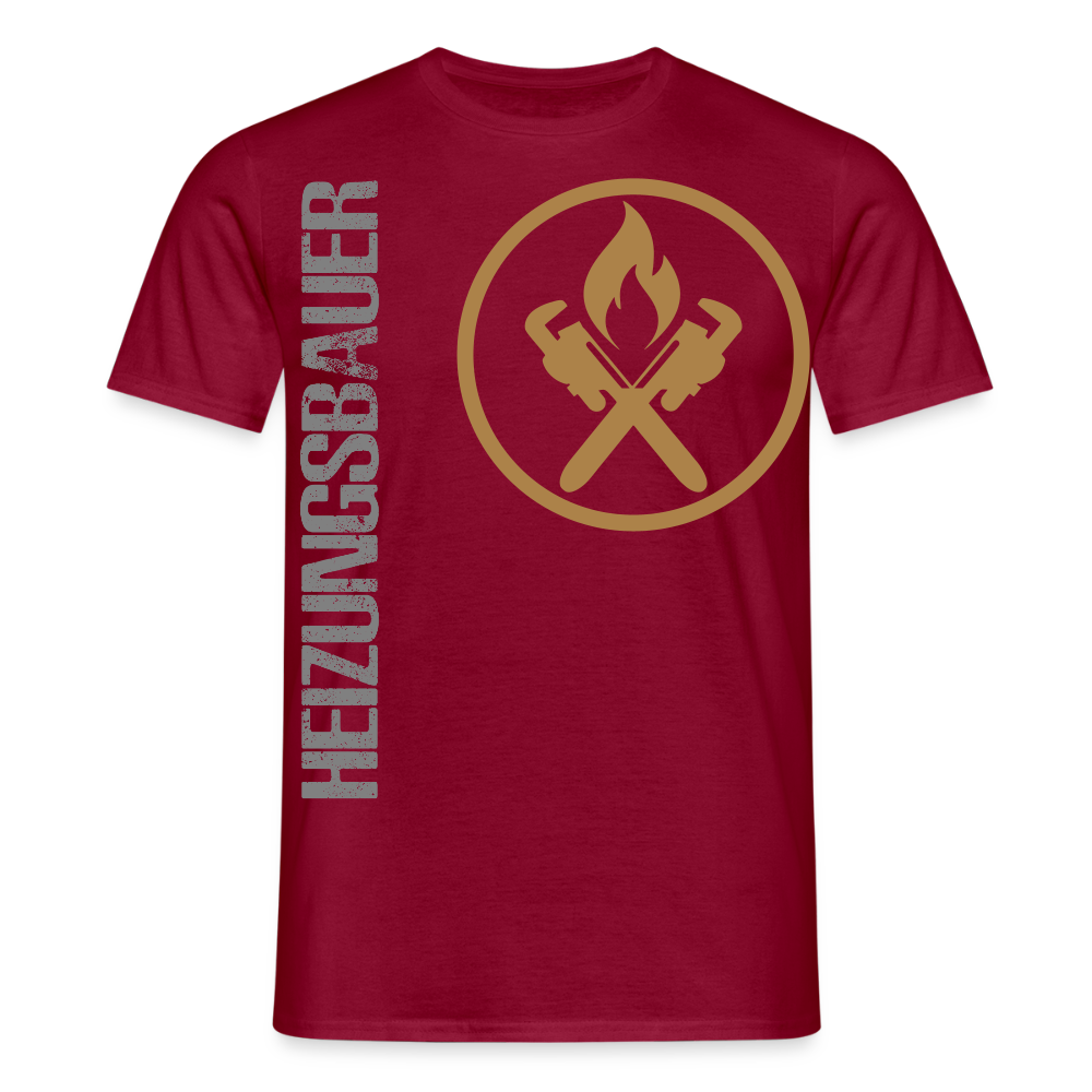 Unisex T-Shirt "Heizungsbauer" - Ziegelrot