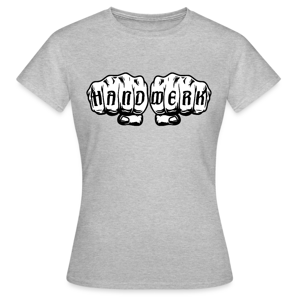 Frauen T-Shirt "Handwerk" Grau meliert Frauen T-Shirt