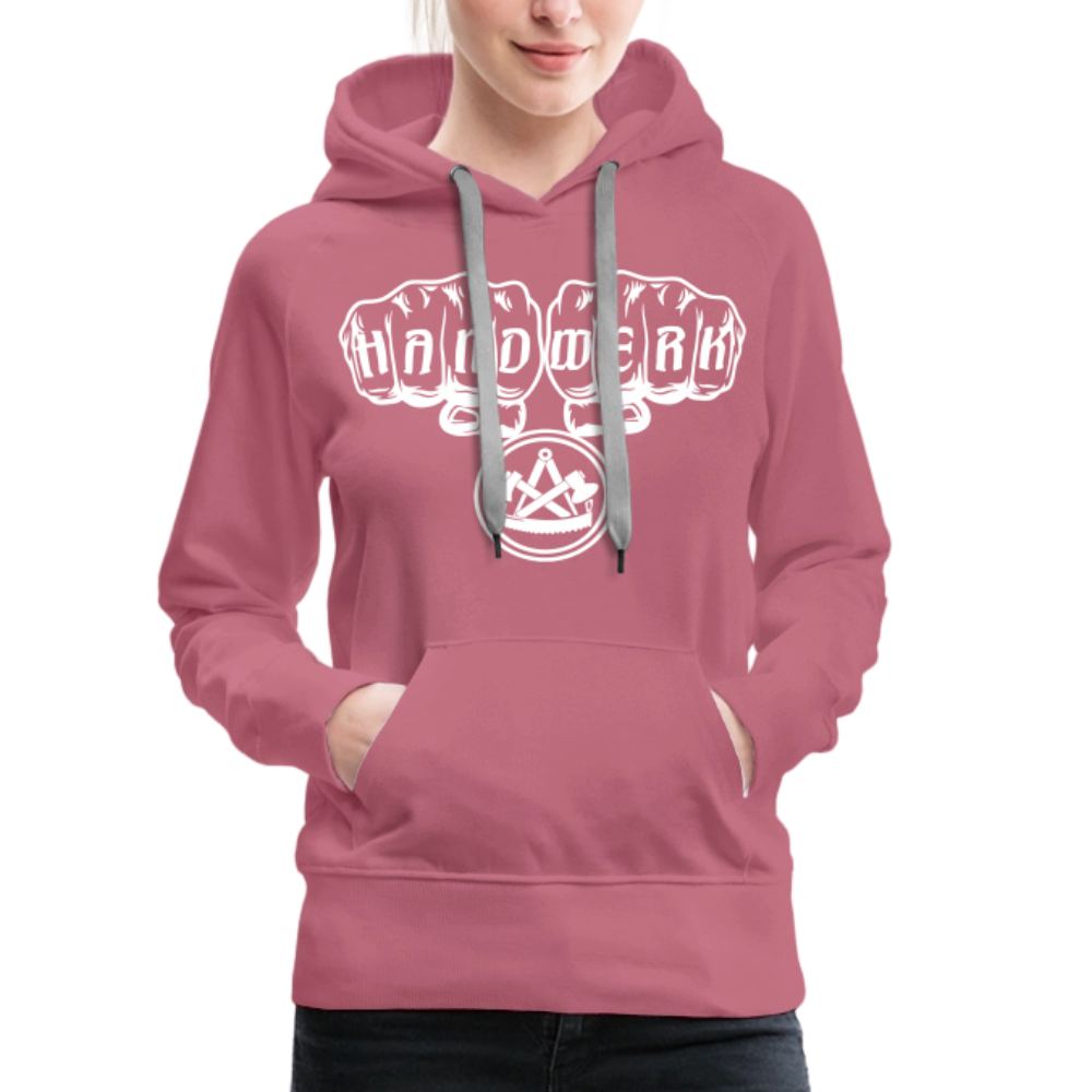 Frauen Premium Hoodie "Zimmermann" - Malve