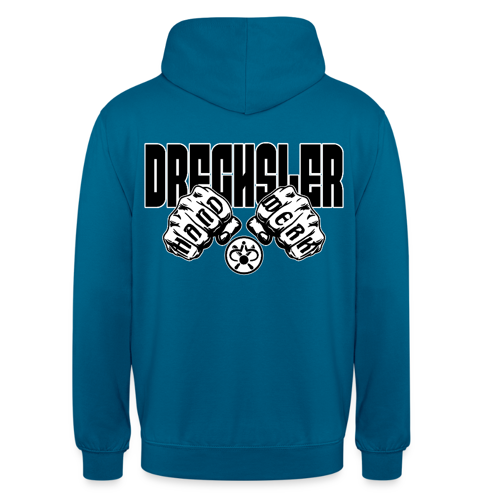Unisex Hoodie "Drechsler" (beidseitig bedruckt) - Tiefseeblau