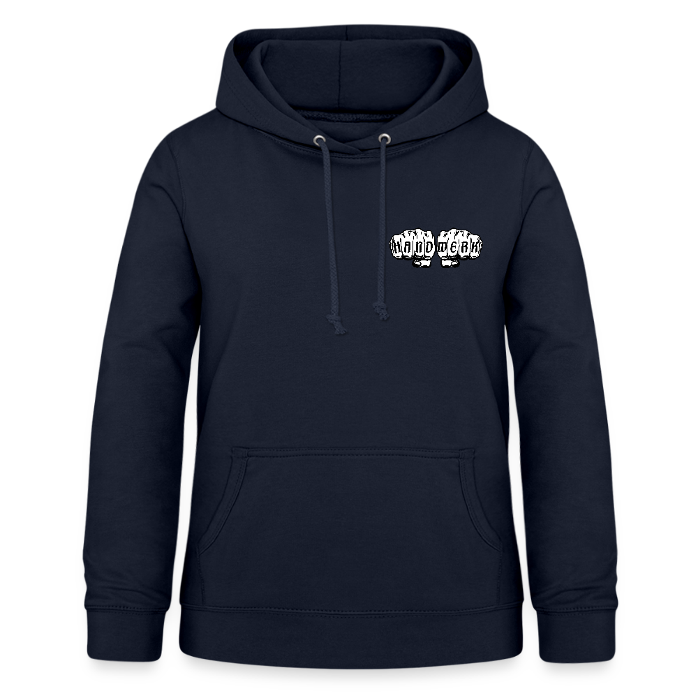 Frauen Hoodie "Gebäudereinigerin" (beidseitig bedruckt) - Navy