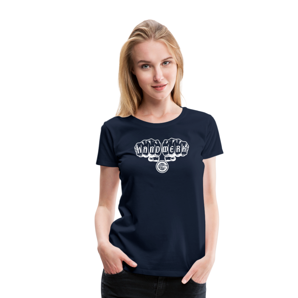 Frauen Premium T-Shirt "Gerüstbauer" - Navy