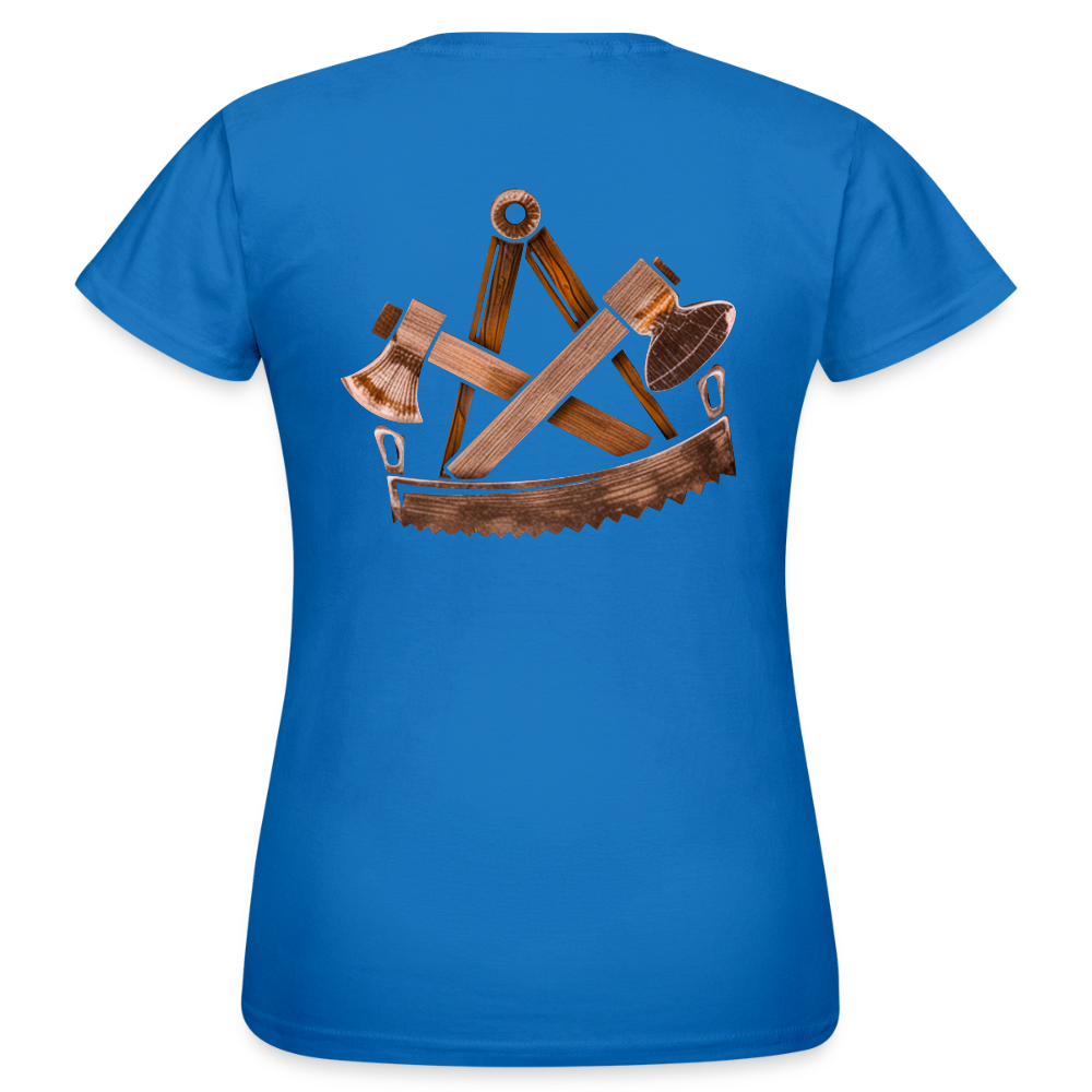 Frauen T-Shirt "Zimmermann" (beidseitig bedruckt) - Royalblau