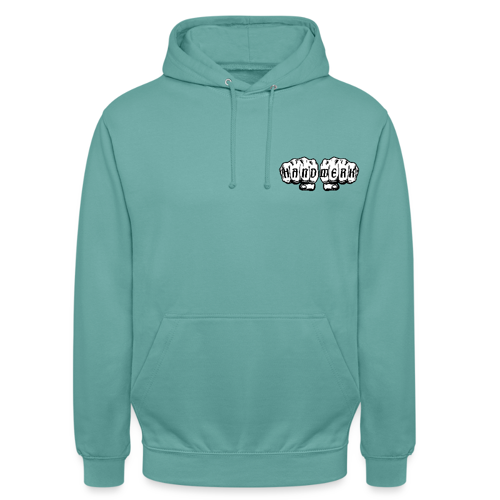 Unisex Hoodie "Drechsler" (beidseitig bedruckt) - Pastelltürkis