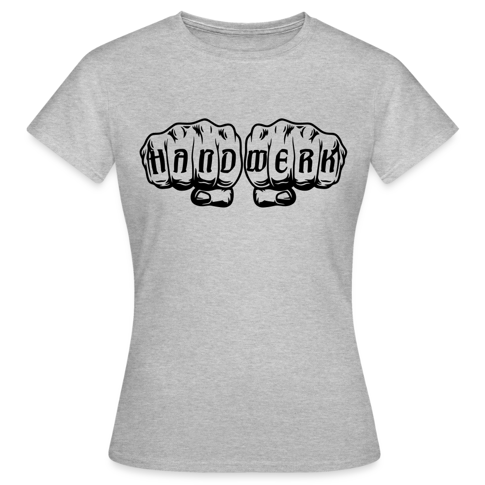 Frauen T-Shirt "Handwerk" Grau meliert Frauen T-Shirt