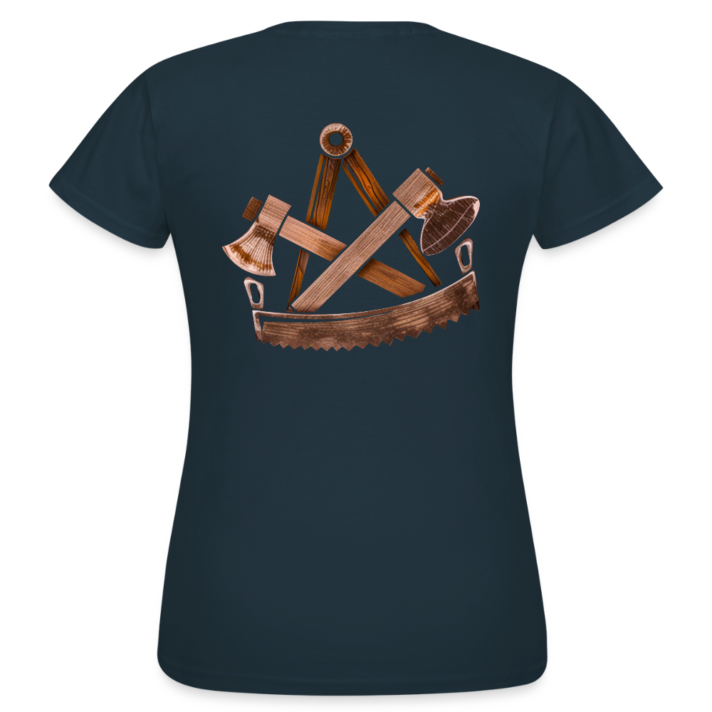 Frauen T-Shirt "Zimmermann" (beidseitig bedruckt) - Navy