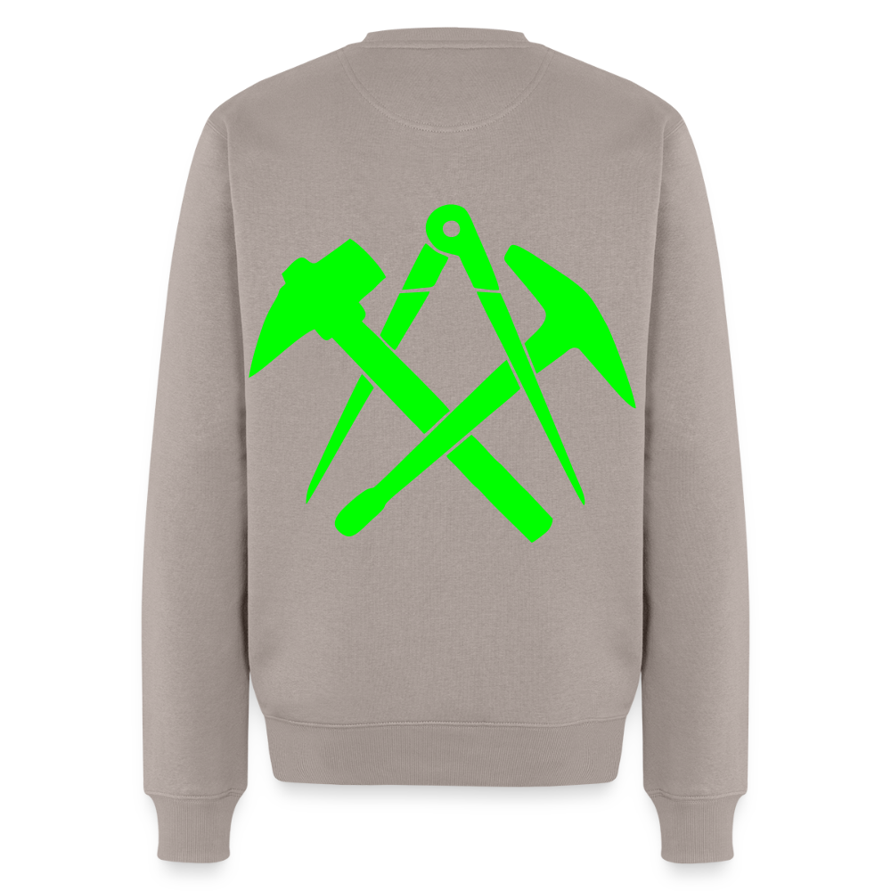 Unisex Premium Pullover "Dachdecker" neongrün Männer Premium Pullover