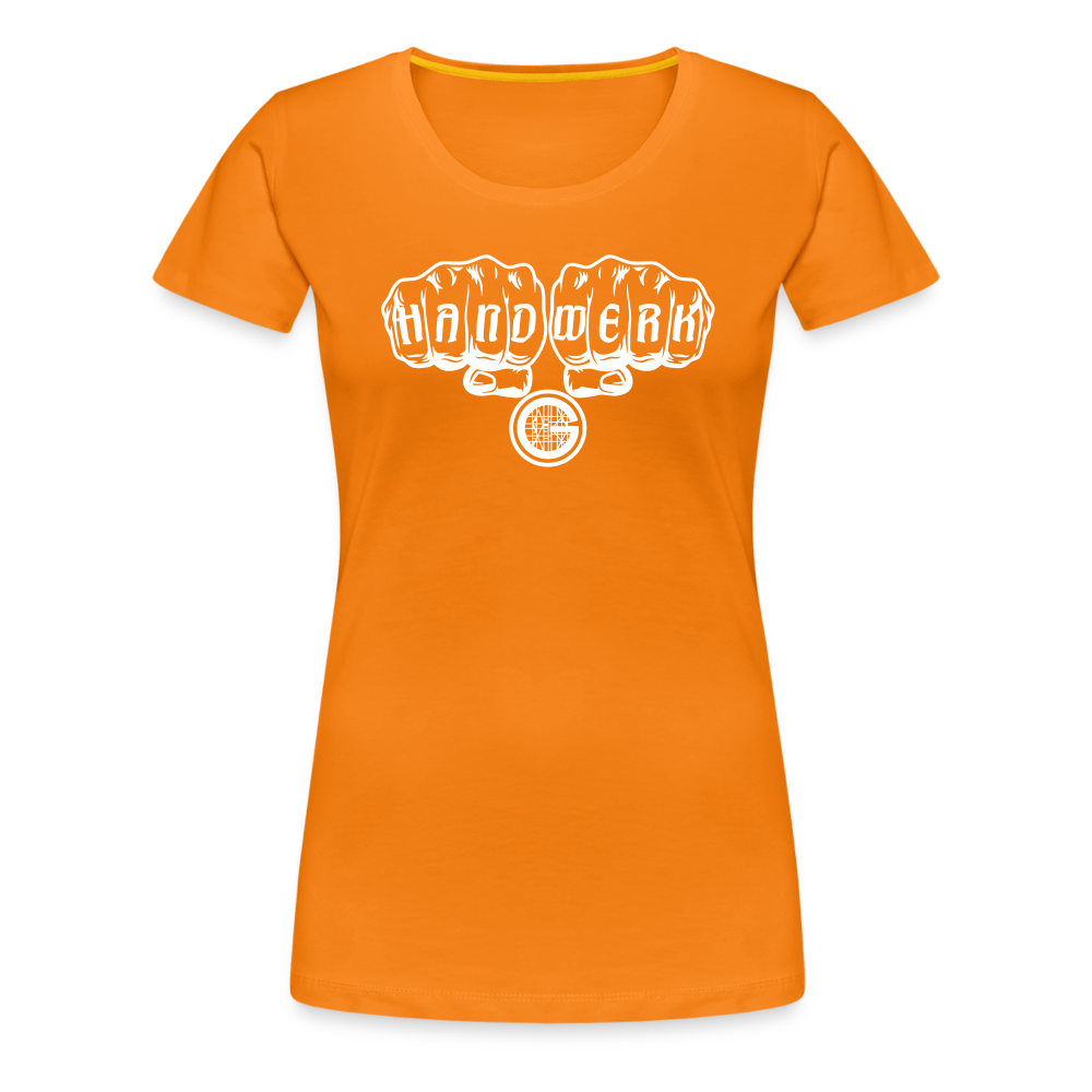 Frauen Premium T-Shirt "Gerüstbauer" - Orange