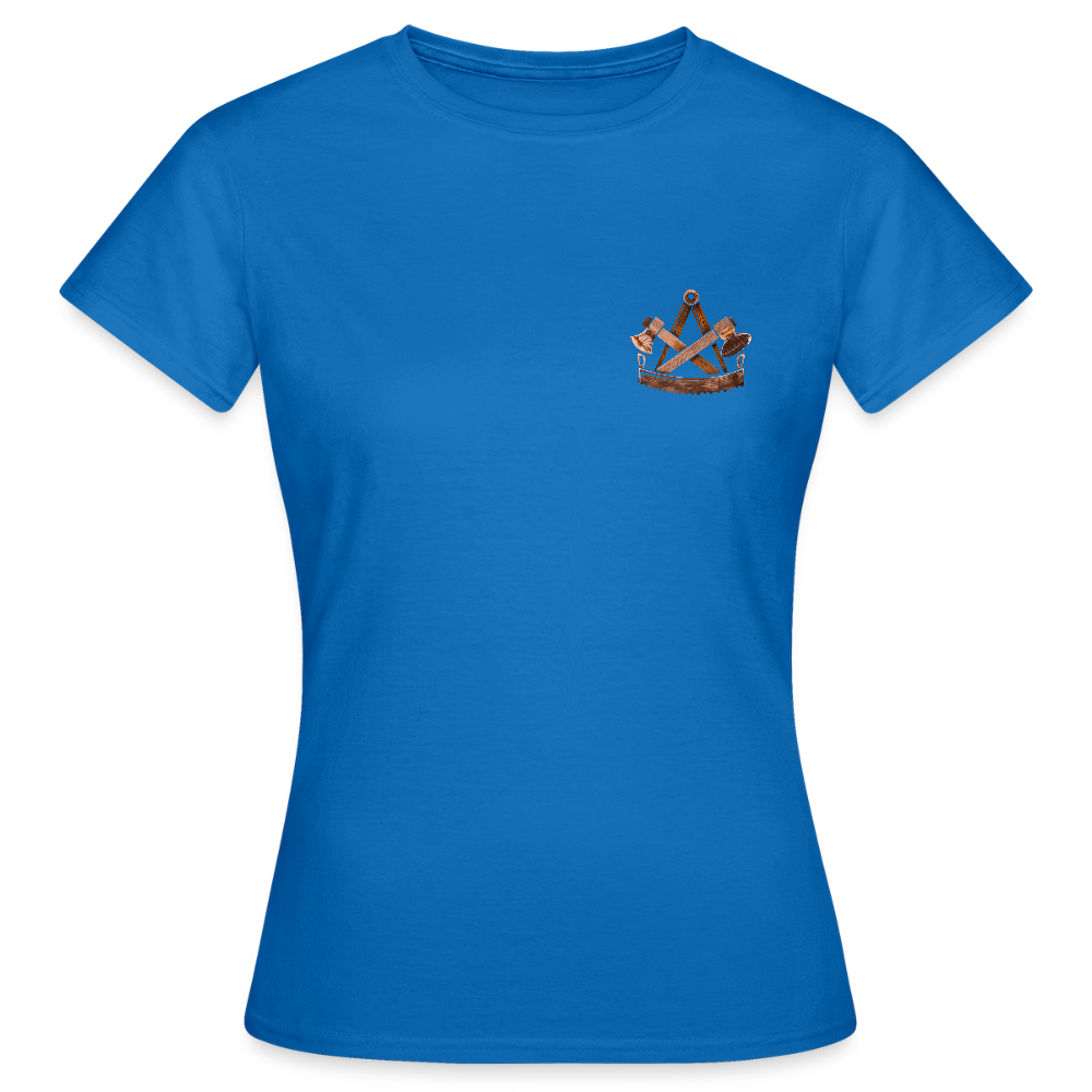 Frauen T-Shirt "Zimmermann" (beidseitig bedruckt) - Royalblau