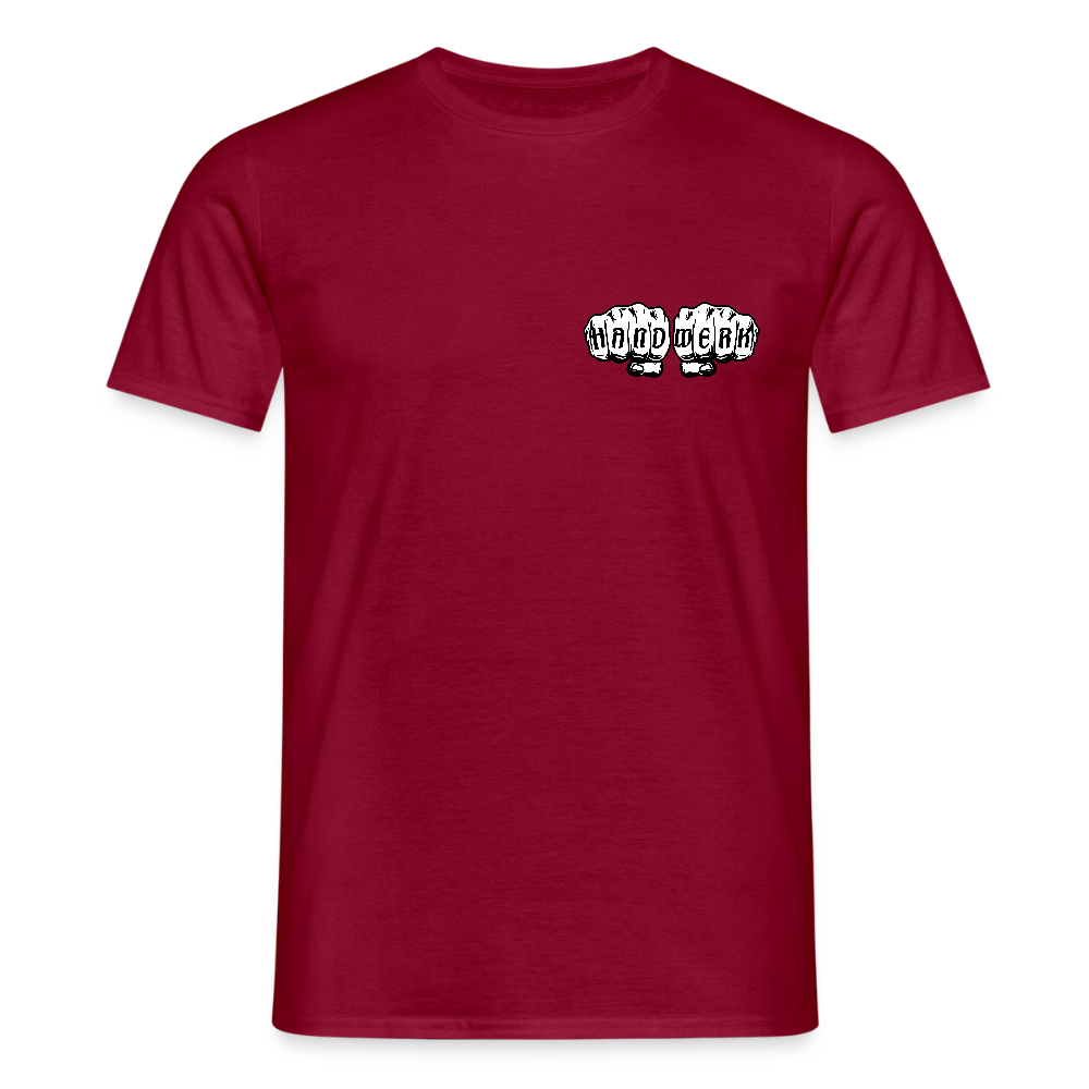Unisex T-Shirt "Drechsler" (beidseitig bedruckt) - Ziegelrot