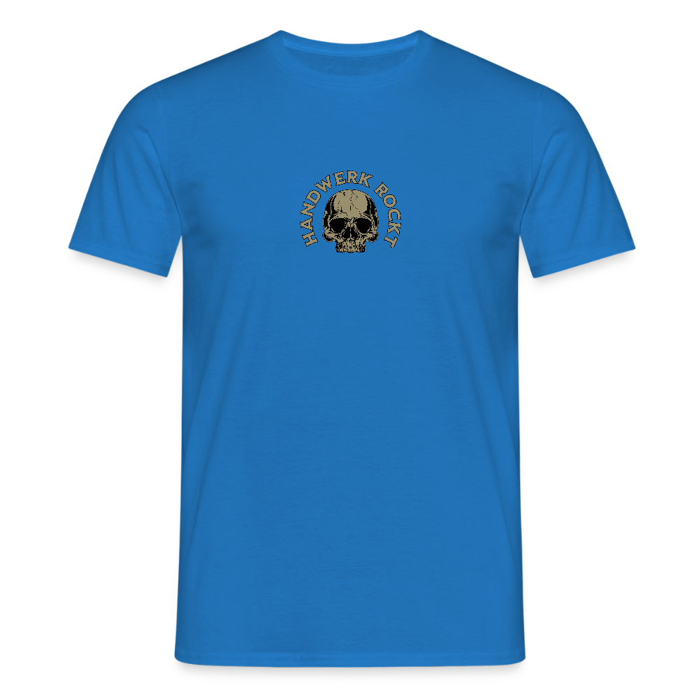 Unisex T-Shirt "Handwerk-Rockt" (beidseitig bedruckt) - Royalblau