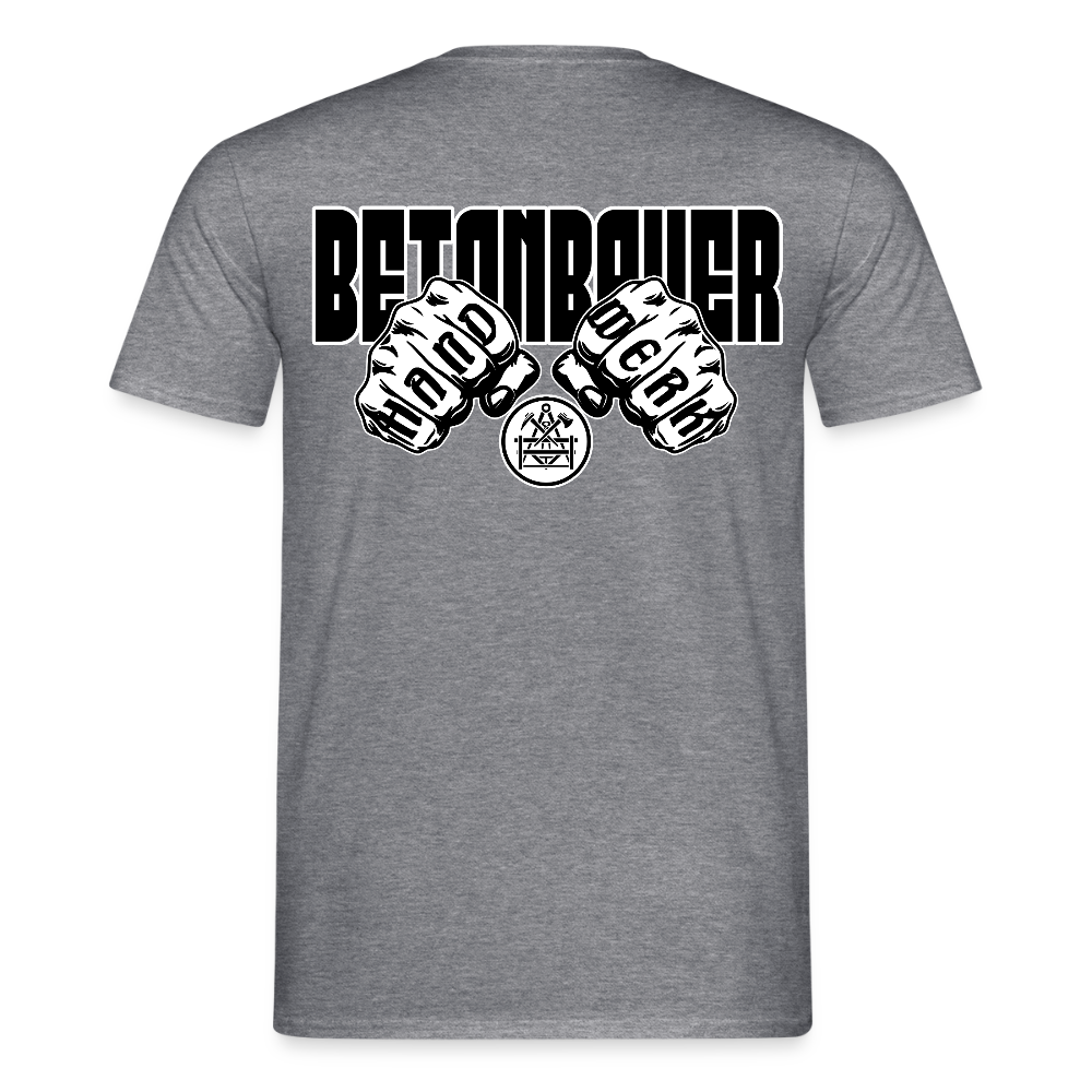 Unisex T-Shirt "Betonbauer" - Graphit meliert