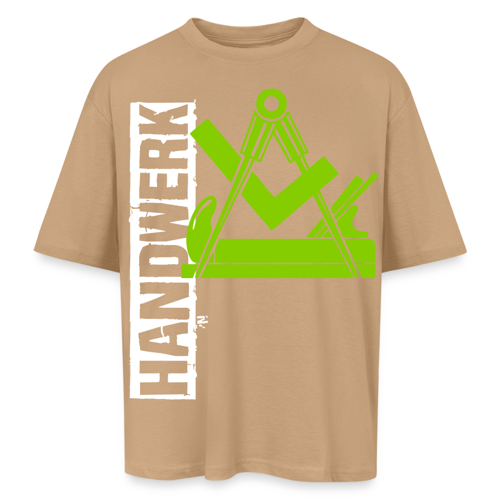 Oversized Unisex T-Shirt "Schreiner/Tischler" - Beige