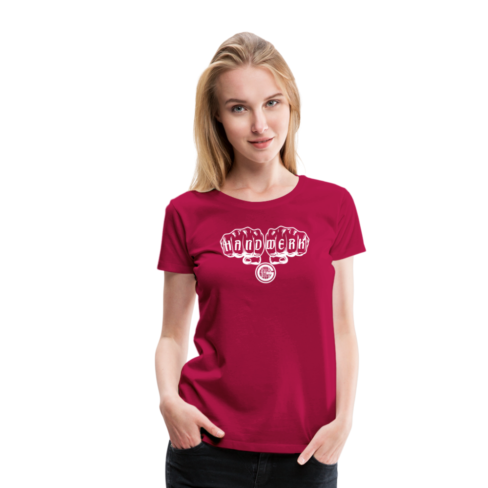 Frauen Premium T-Shirt "Gerüstbauer" - dunkles Pink