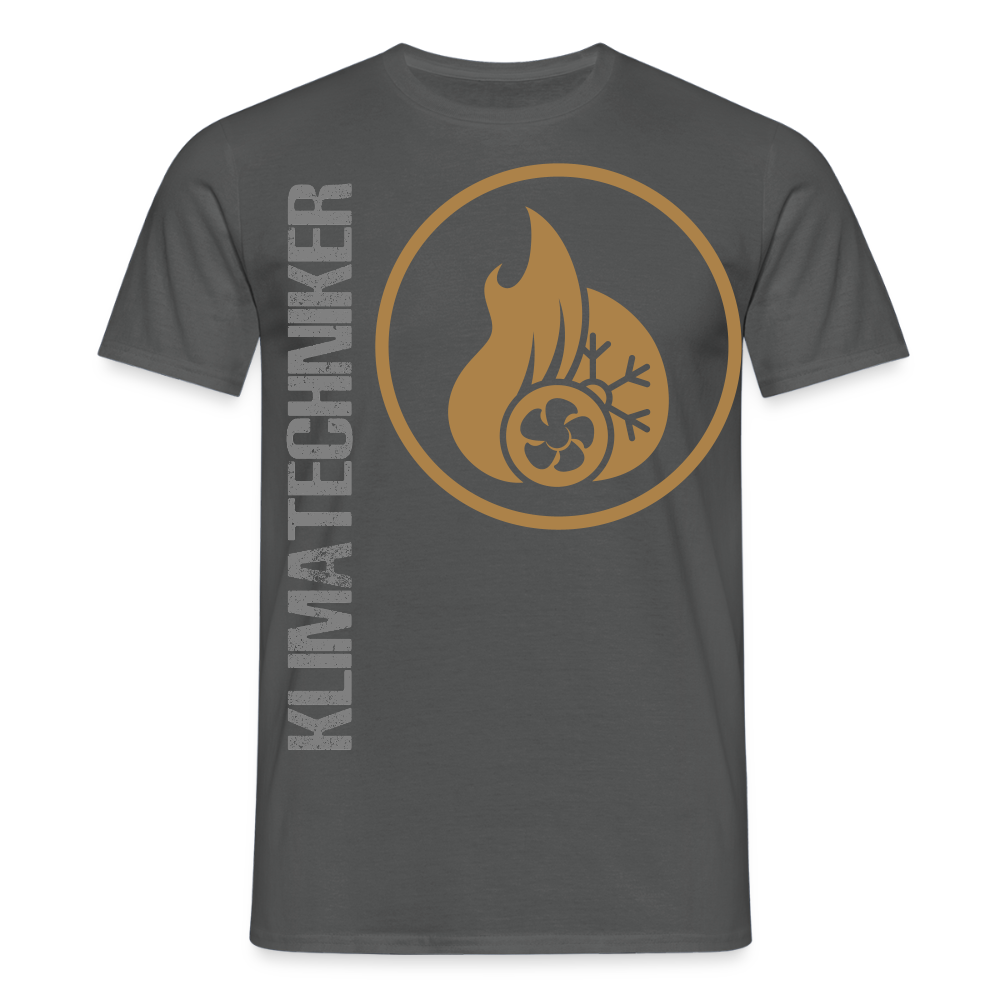 Unisex T-Shirt "Klimatechniker" Anthrazit Männer T-Shirt