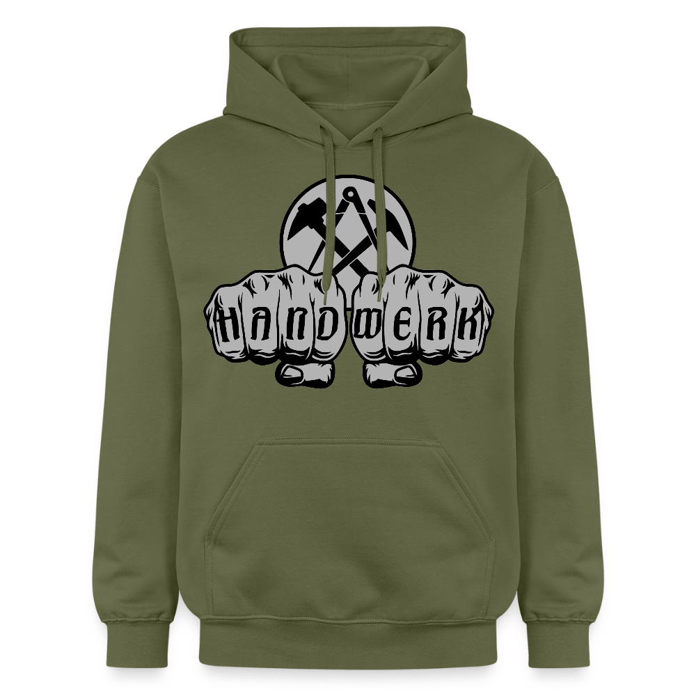 Gildan Unisex Softstyle® "Dachdecker" Militärgrün Gildan Unisex Softstyle® Midweight Hoodie